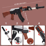 AK 47 Style Toy Gun - Laser & BB Bullets | Velinor - Image 6