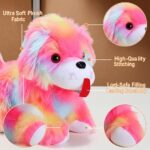 Rainbow Dog Soft Toy - Plush Stuffed Puppy | Velinor - Image 3
